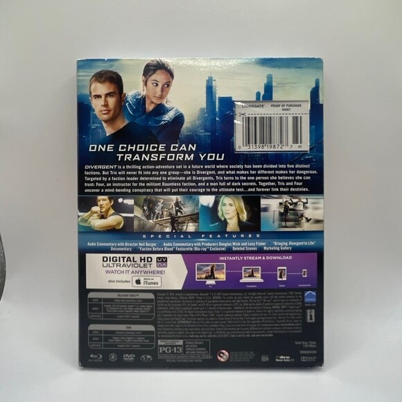 Divergent Blu-Ray New In Sleeve - Picture 2 of 5